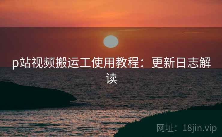 p站视频搬运工使用教程：更新日志解读