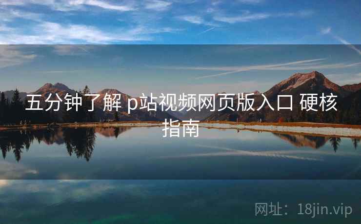 五分钟了解 p站视频网页版入口 硬核指南