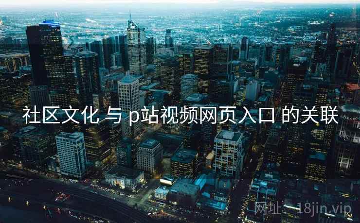 社区文化 与 p站视频网页入口 的关联