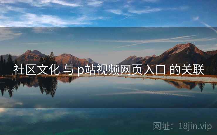 社区文化 与 p站视频网页入口 的关联