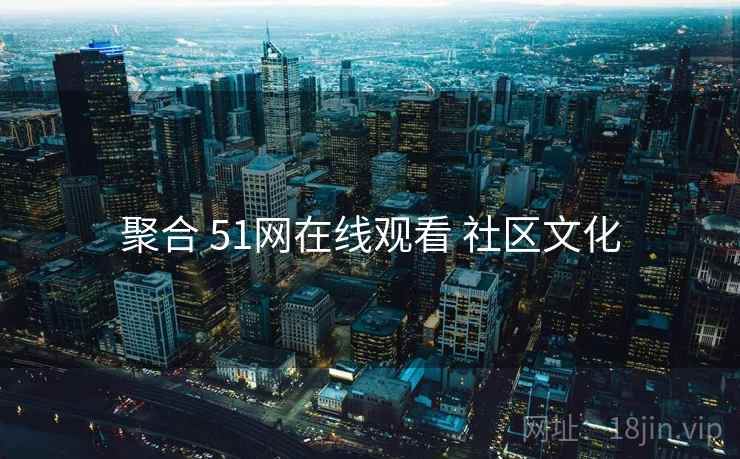 聚合 51网在线观看 社区文化